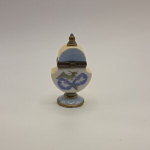 Vintage Morning Glory Hinged Trinket Box Midwest Of Cannon Falls